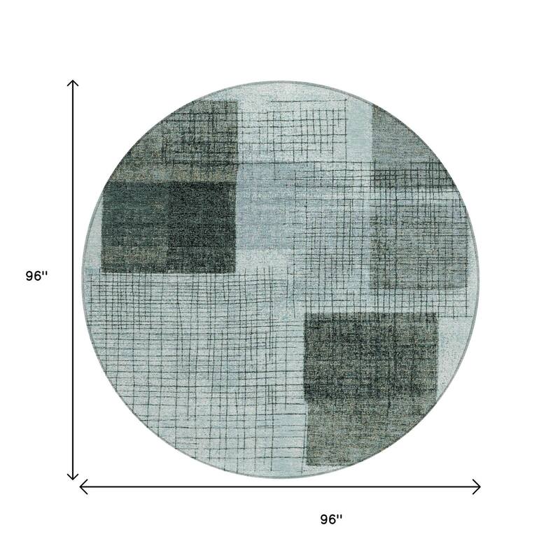 HomeRoots Geometric Transitional Rectangle Outdoor Rug