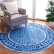 preview thumbnail 63 of 91, SAFAVIEH Adirondack Royce Distressed Rug 4' Round - Silver/Blue - Round