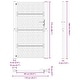 preview thumbnail 12 of 53, vidaXL Garden Gate Black 39.4x49.2" Steel Trace Design
