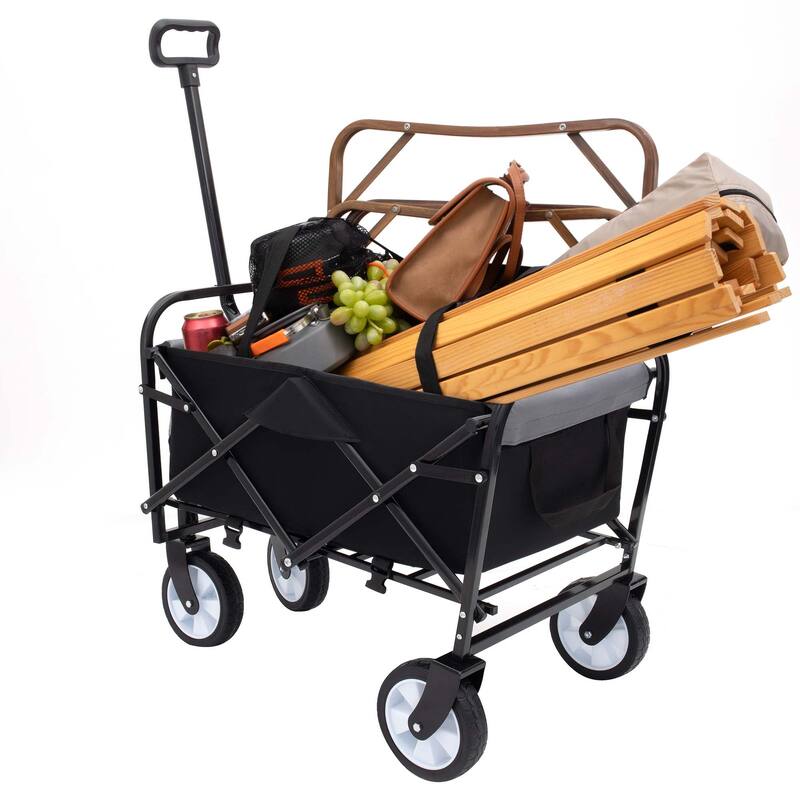 2.1 cu ft. Steel Foldable Wagon Cart