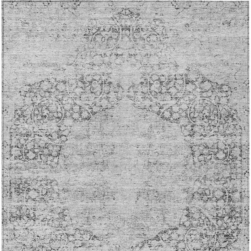 HomeRoots Oriental Traditional Rectangle Outdoor Rug