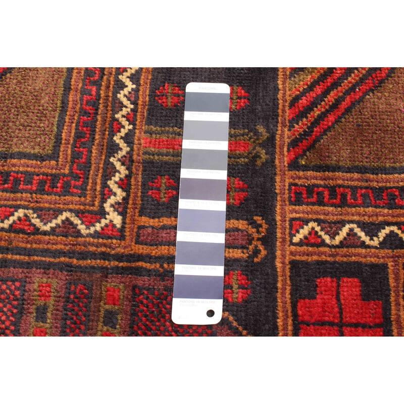 ECARPETGALLERY Hand-knotted Teimani Dark Navy Wool Rug - 3'1 x 4'11