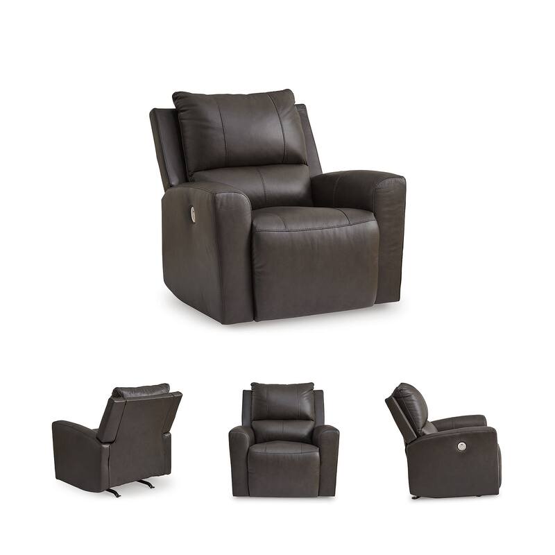 Signature Design by Ashley Boxmere Dark Brown Power Rocker Recliner