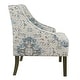preview thumbnail 3 of 20, Porch & Den Holman Medallion Pattern Upholstered Swoop Armchair
