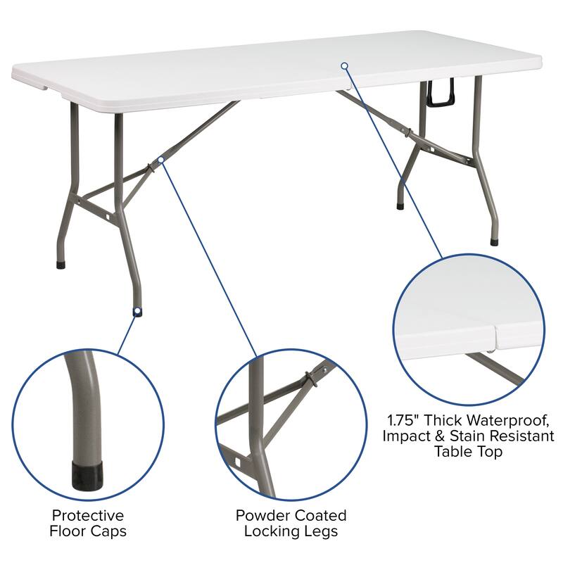 10' x 10' Pop Up Canopy, Folding Table and 4 Folding Chairs Bundle