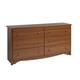 Prepac Monterey 6-drawer Pine and MDF Dresser