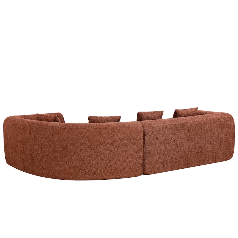 Christopher Knight Home - Curved Modular 110" Upholstered Sectional Sofa