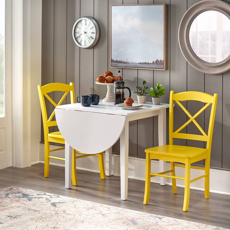 Simple Living Country Cottage Drop Leaf 3-piece Dining Set
