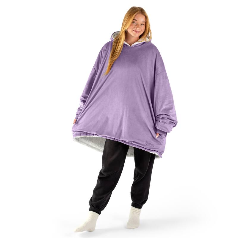 Bare Homey B-Cozy Oversized Sherpa Wearable Blanket