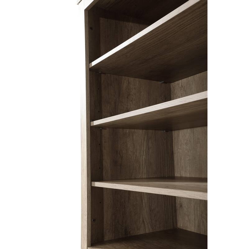 Fresco 16-28 Inch Bath Storage Glass Cabinet