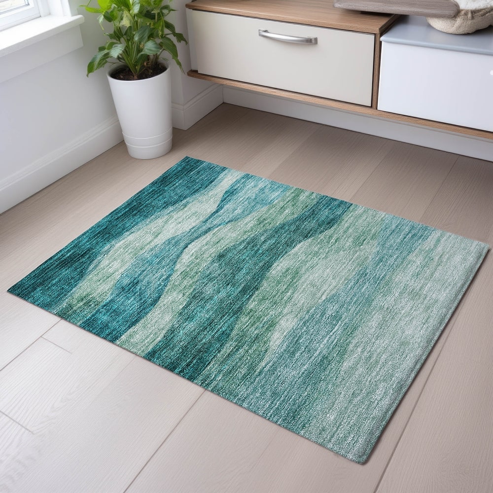 Premium Washable Super Soft Cool Modern Wvave Mayfield Rug