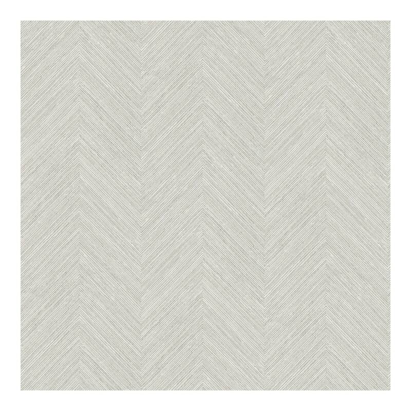 Chesapeake Caladesi Light Grey Faux Linen Wallpaper - 20.5 x 396 x 0.025