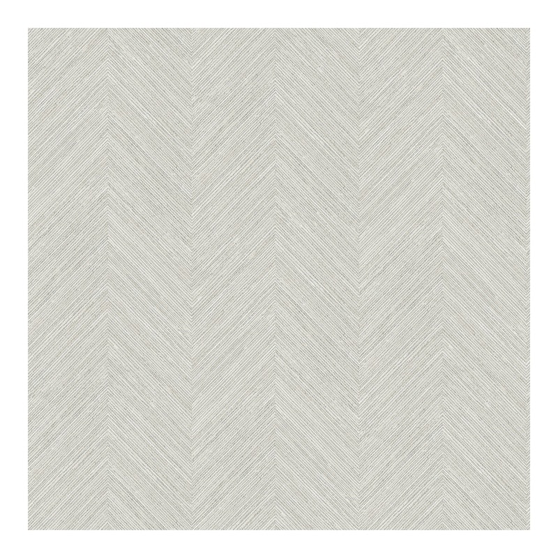 Chesapeake Caladesi Light Grey Faux Linen Wallpaper - 20.5 x 396 x 0.025