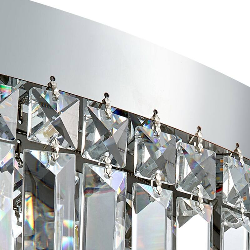 23.6'' Modern Crystal Lighting Flush Mount Ceiling Light - 23.6*7.48inches