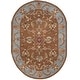 preview thumbnail 18 of 52, SAFAVIEH Handmade Heritage Loren Traditional Oriental Wool Rug 4'6" x 6'6" Oval - Brown/Blue - Oval