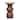 Artisan Furniture Solid Wood Marble Top Bulla Side Table , Brown
