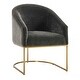 preview thumbnail 4 of 6, Uttermost Hanni Charcoal Dining Chair
