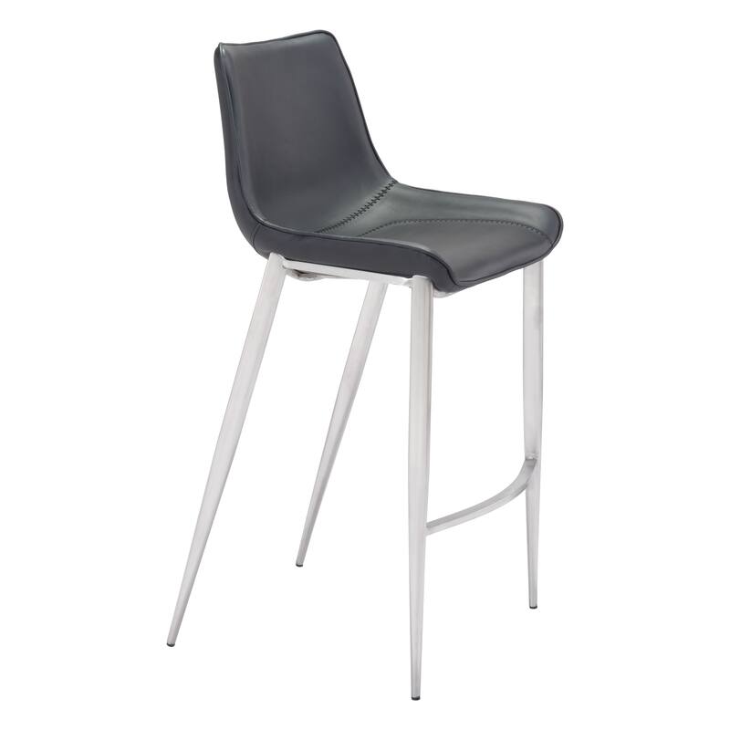 Magnus Barstool Black & Silver