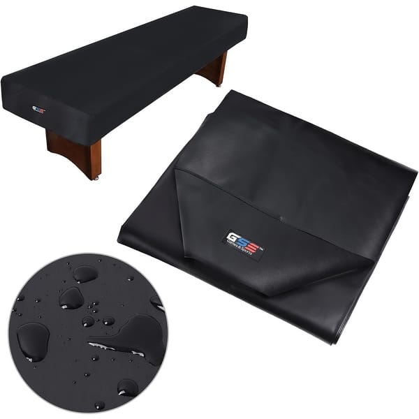 slide 2 of 12, GSE™ 9-ft Heavy-Duty PU Leatherette Shuffleboard Table Cover for 9-foot Shuffleboard Table