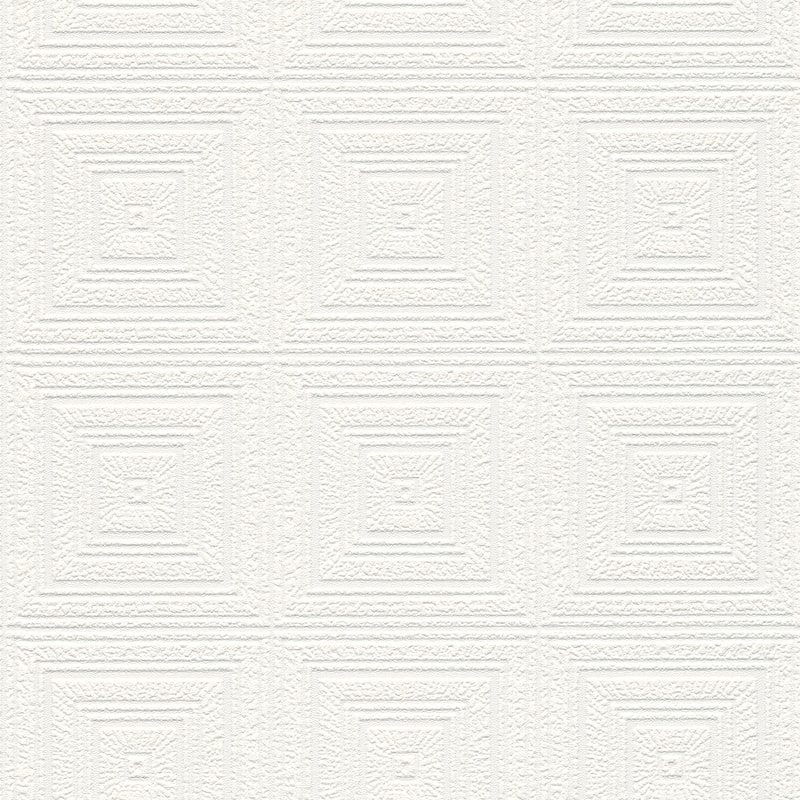 Brewster Wright White Tin Paintable Wallpaper - 396in x 20.9in x 0.025in