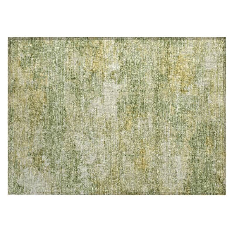 Machine Washable Indoor/ Outdoor Casual Ombre Chantille Rug