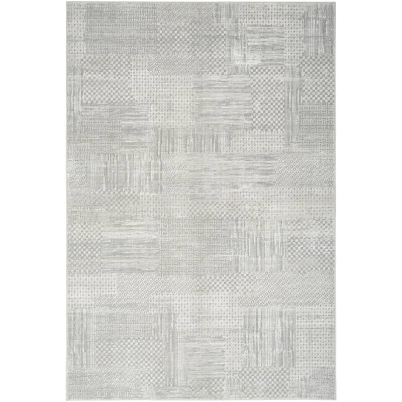 Futud Power Loomed Abstract Modern Non Skid Stain Resistant Area Rug By HomeRoots - 71' X '47' X '0.39