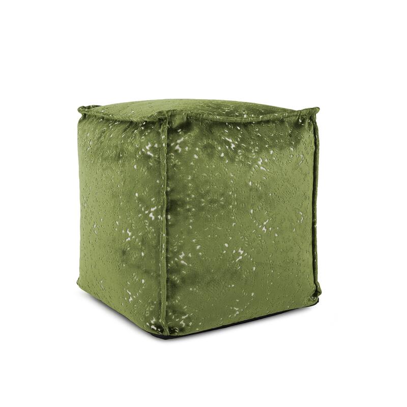 Allan Andrews Square Pouf Pasini Emerald