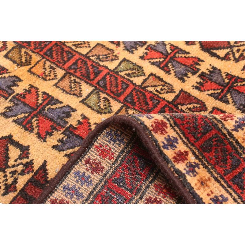 ECARPETGALLERY Hand-knotted Teimani Beige Wool Rug - 2'9 x 4'4