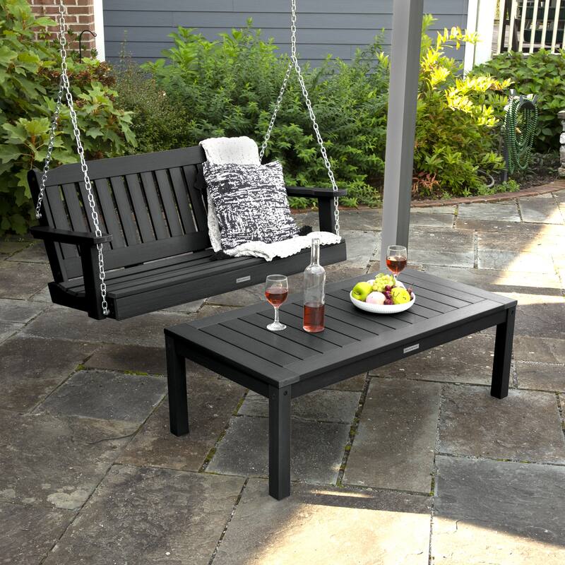 HIGHWOOD Lehigh 4-Foot Porch Swing and Coffee Table