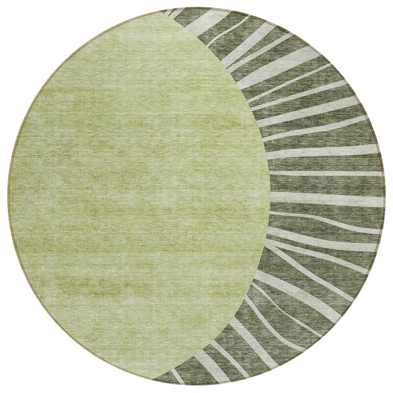 HomeRoots Abstract Transitional Rectangle Outdoor Rug