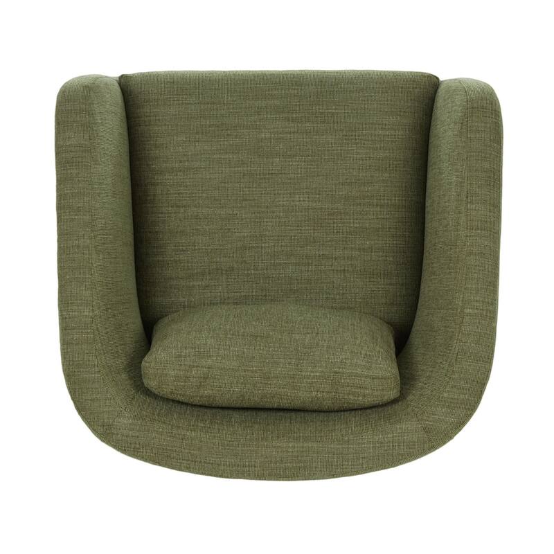 Zeno Chenille Velvet Fabric Lounge Chair