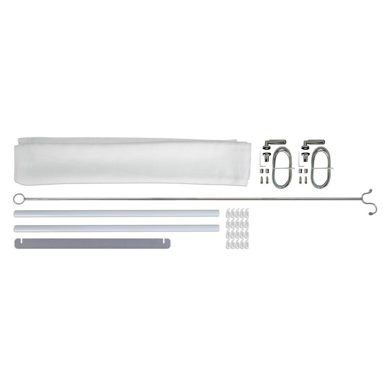 10 ft. White Patio Cover Shade