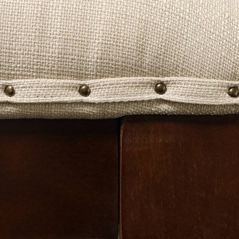 Cairona Tufted Textile 34-inch Shelved Ottoman Table