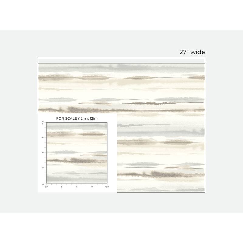 Luxe Haven Horizon Stripe Peel and Stick Wallpaper