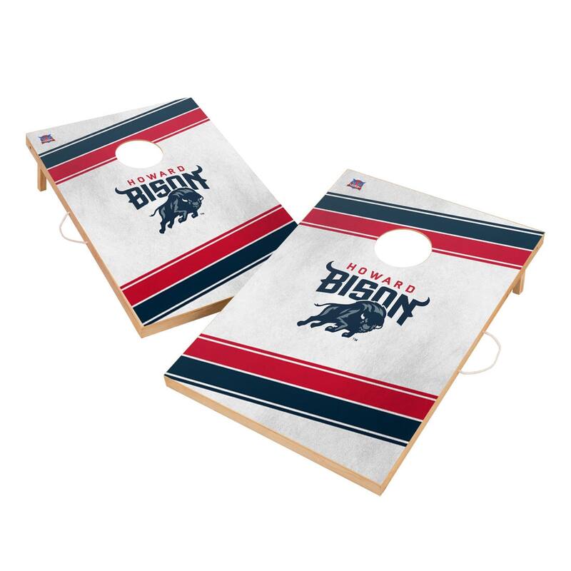 Howard University Bison Regulation 2x4 Cornhole Set