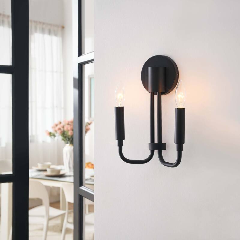 Rekindle 2-Light Wall Sconce - Black