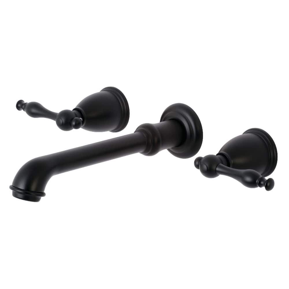 Naples Two-Handle 3-Hole Wall Mount Bathroom Faucet