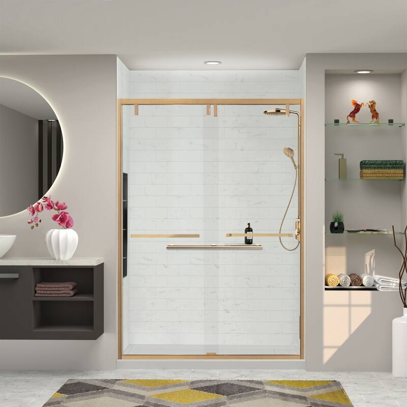 Transolid EBPT608010C-S Eden 80" High x 60" Wide Bypass Frameless