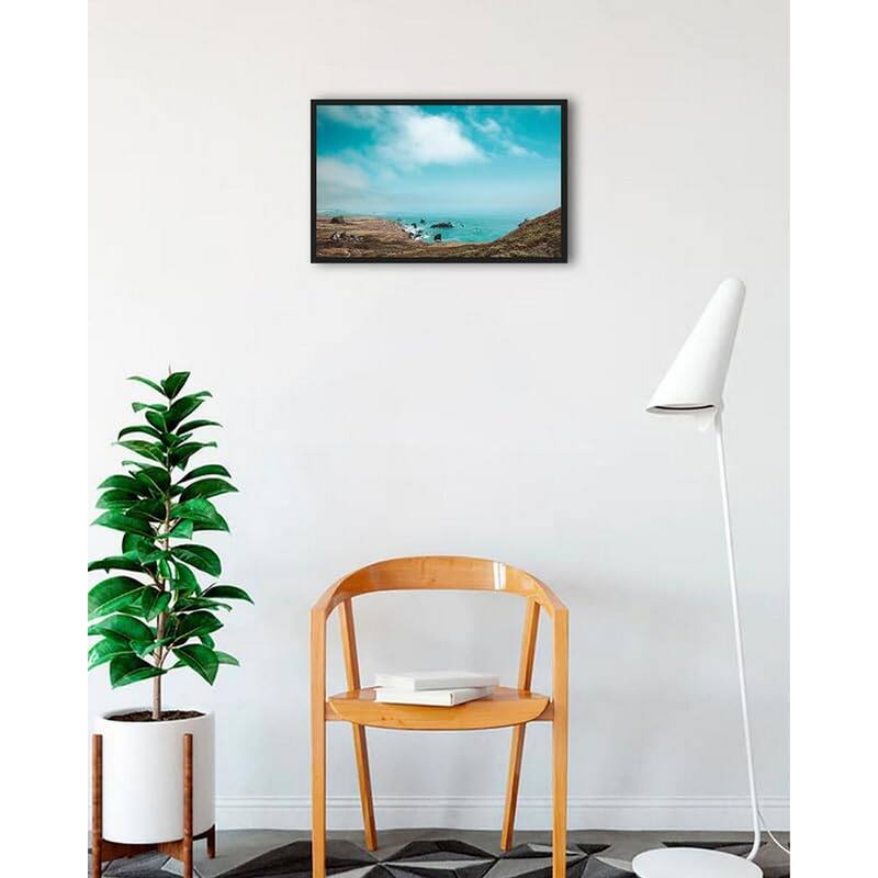 When Sea Becomes Sky Framed Poster - 18 x 24 Inch - Black
