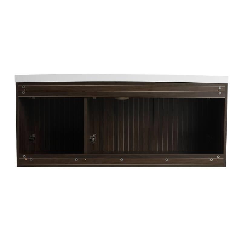 Malwee 24"/30"/36"/48" Bathroom Vanity with Sink, Floating Bathroom Vanity with Soft Close Door
