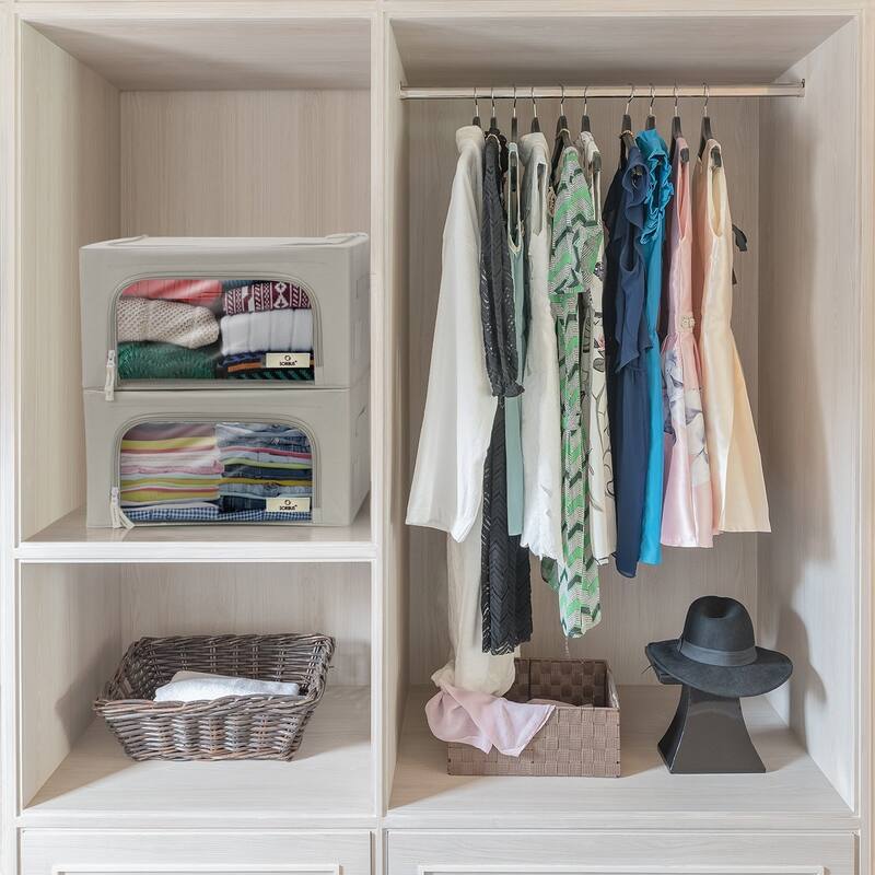 Storage Box with Window,Small-2 Pack