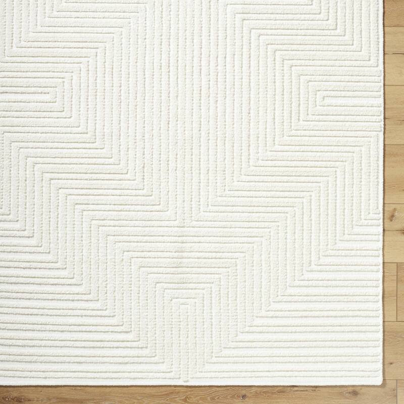 Livabliss Lyna Modern & Contemporary Diamond Washable Area Rug