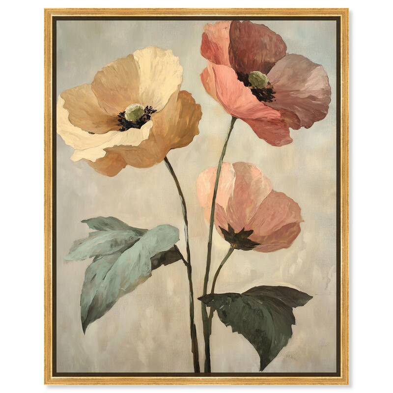 Blush and Ochre II Canvas by Art Remedy - Gold - 36" x 45"
