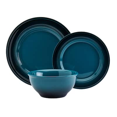 Mason Craft & More Festival Ombre 12PC Dinnerware Set - Service for 4