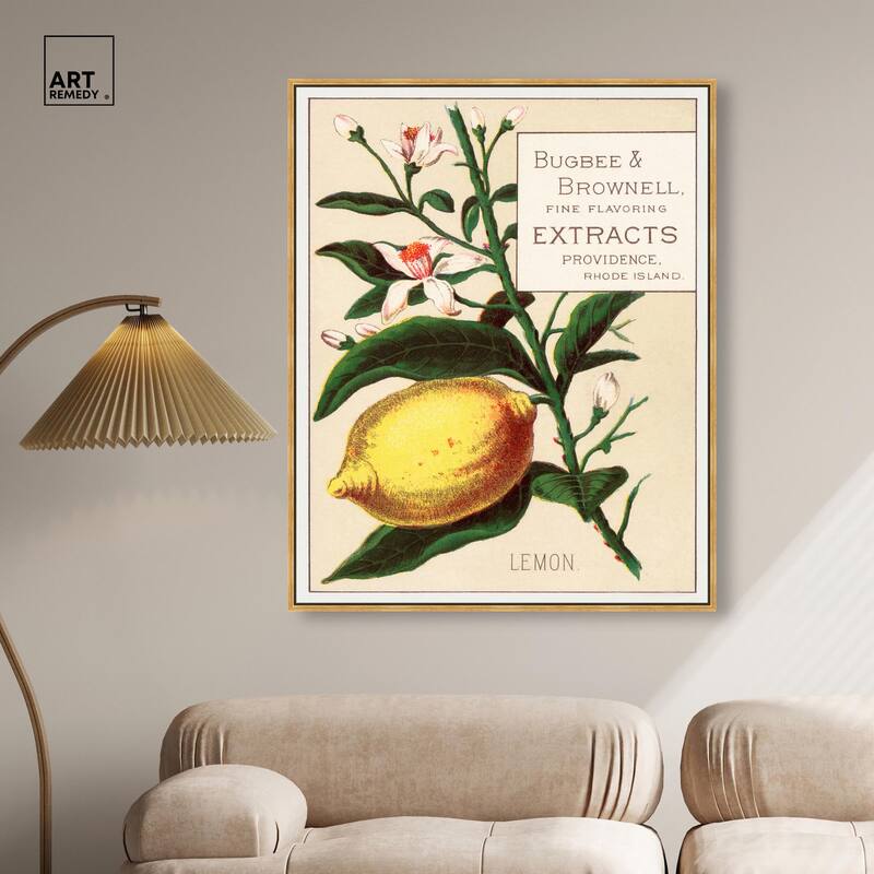 Lemon Canvas by Art Remedy