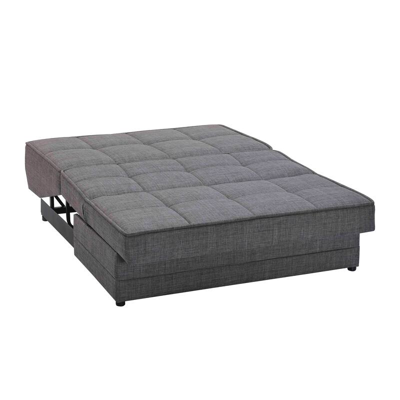 Collection Upholstered Convertible Loveseat With Storage