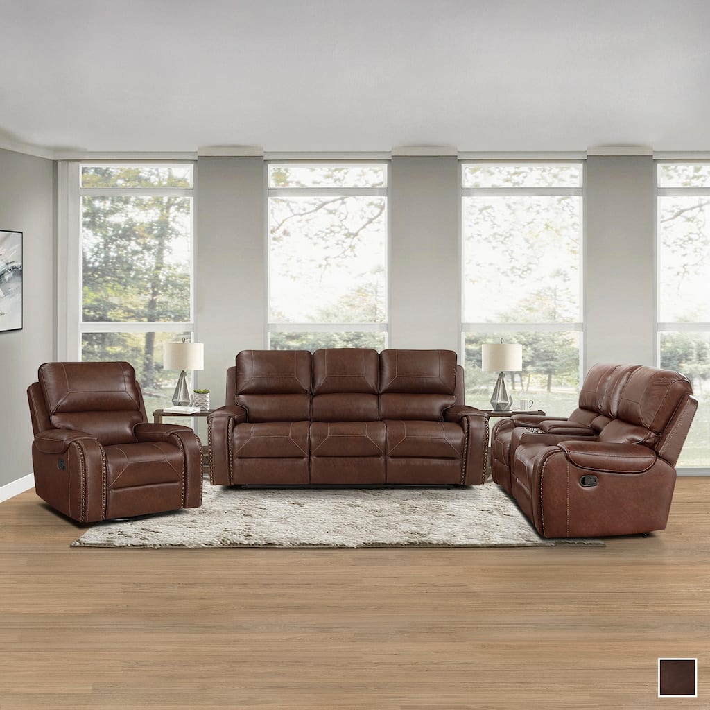 Ashton 3-Piece Manual Reclining Living Room Set