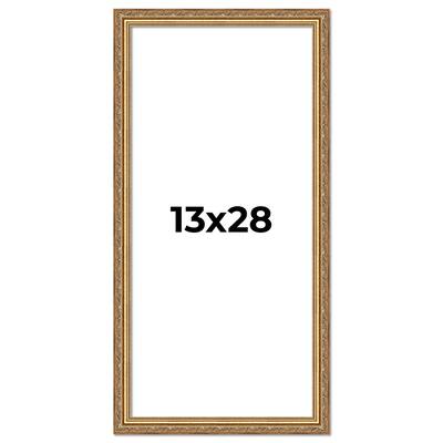 13x28 Frame Red Solid Wood Picture Frame