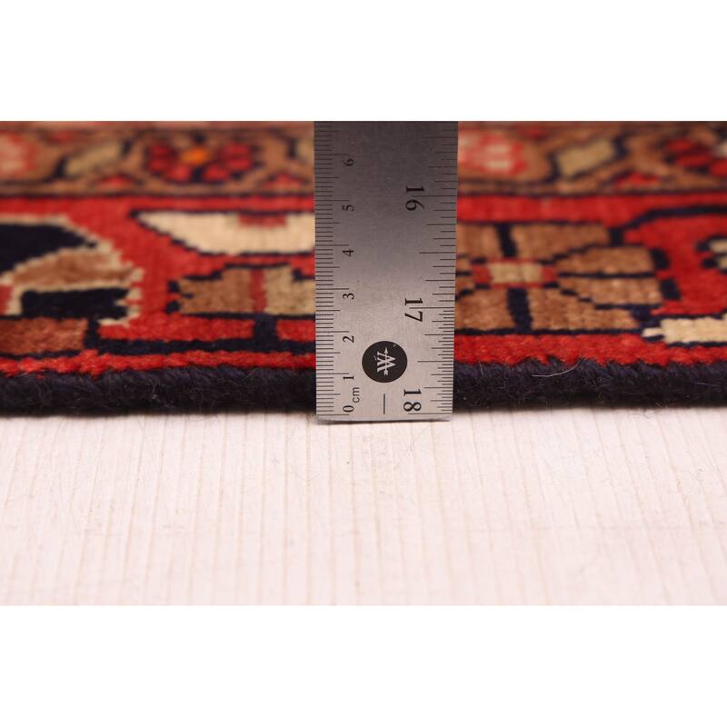 ECARPETGALLERY Hand-knotted Andelz Navy Wool Rug - 3'4 x 9'10