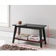 preview thumbnail 7 of 5, InRoom Designs Wood Entryway Bench with Storage Shelf - Modern Accent Seating for Hallway, Bedroom, Living Room or Narrow Space
